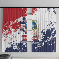 Liberia 1847 Independence Day Window Curtain Coat Of Arms Grunge Style