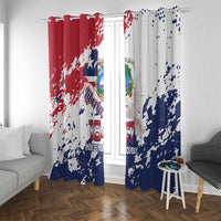 Liberia 1847 Independence Day Window Curtain Coat Of Arms Grunge Style