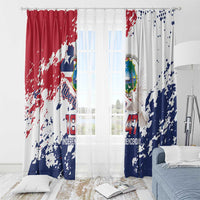 Liberia 1847 Independence Day Window Curtain Coat Of Arms Grunge Style