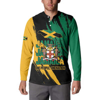 Jamaica Independence Day Button Sweatshirt One People One Nation