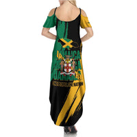 Jamaica Independence Day Family Matching Summer Maxi Dress and Hawaiian Shirt One People One Nation