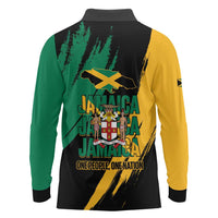 Jamaica Independence Day Long Sleeve Polo Shirt One People One Nation