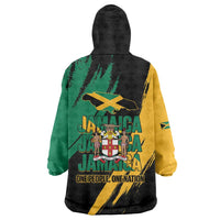 Jamaica Independence Day Wearable Blanket Hoodie One People One Nation