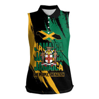 Jamaica Independence Day Women Sleeveless Polo Shirt One People One Nation