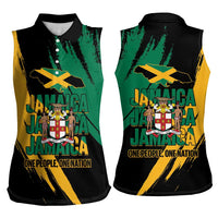 Jamaica Independence Day Women Sleeveless Polo Shirt One People One Nation