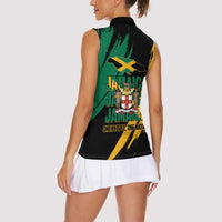 Jamaica Independence Day Women Sleeveless Polo Shirt One People One Nation