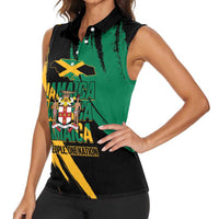 Jamaica Independence Day Women Sleeveless Polo Shirt One People One Nation