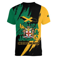 Jamaica Independence Day Women V-Neck T-Shirt One People One Nation
