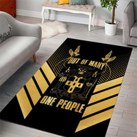 Jamaica Independence Day Area Rug Out Of Many One People Gold Color