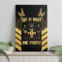 Jamaica Independence Day Canvas Wall Art Out Of Many One People Gold Color