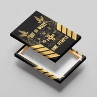 Jamaica Independence Day Canvas Wall Art Out Of Many One People Gold Color