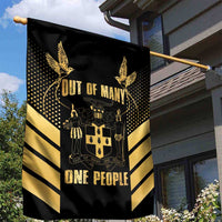 Jamaica Independence Day Garden Flag Out Of Many One People Gold Color