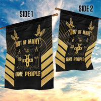 Jamaica Independence Day Garden Flag Out Of Many One People Gold Color