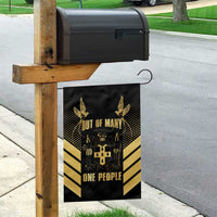 Jamaica Independence Day Garden Flag Out Of Many One People Gold Color