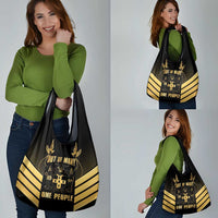 Jamaica Independence Day Grocery Bag Out Of Many One People Gold Color
