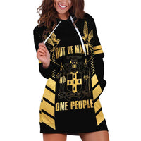 Jamaica Independence Day Hoodie Dress Out Of Many One People Gold Color