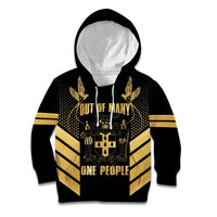 Jamaica Independence Day Kid Hoodie Out Of Many One People Gold Color