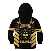 Jamaica Independence Day Kid Hoodie Out Of Many One People Gold Color