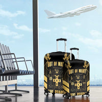 Jamaica Independence Day Luggage Cover Out Of Many One People Gold Color