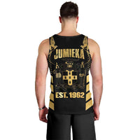 Jamaica Independence Day Men Tank Top Out Of Many One People Gold Color