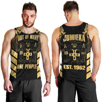 Jamaica Independence Day Men Tank Top Out Of Many One People Gold Color