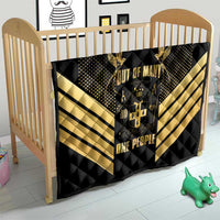 Jamaica Independence Day Quilt Out Of Many One People Gold Color