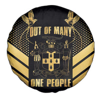 Jamaica Independence Day Spare Tire Cover Out Of Many One People Gold Color