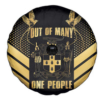 Jamaica Independence Day Spare Tire Cover Out Of Many One People Gold Color