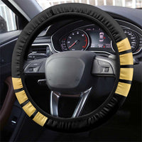 Jamaica Independence Day Steering Wheel Cover Out Of Many One People Gold Color