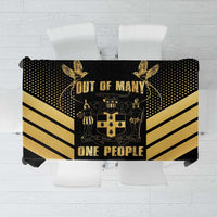 Jamaica Independence Day Tablecloth Out Of Many One People Gold Color