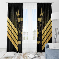 Jamaica Independence Day Window Curtain Out Of Many One People Gold Color