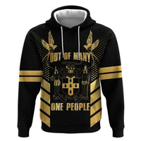 Jamaica Independence Day Zip Hoodie Out Of Many One People Gold Color