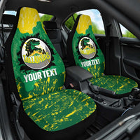 Custom Jamaica Cricket Car Seat Cover Go Champions Tallawahs Grunge Style