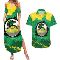 Custom Jamaica Cricket Couples Matching Summer Maxi Dress and Hawaiian Shirt Go Champions Tallawahs Grunge Style