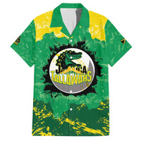 Custom Jamaica Cricket Family Matching Short Sleeve Bodycon Dress and Hawaiian Shirt Go Champions Tallawahs Grunge Style