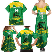 Custom Jamaica Cricket Family Matching Summer Maxi Dress and Hawaiian Shirt Go Champions Tallawahs Grunge Style