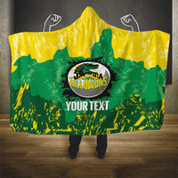 Custom Jamaica Cricket Hooded Blanket Go Champions Tallawahs Grunge Style