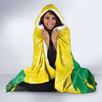 Custom Jamaica Cricket Hooded Blanket Go Champions Tallawahs Grunge Style