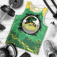 Custom Jamaica Cricket Men Tank Top Go Champions Tallawahs Grunge Style