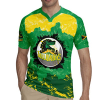 Custom Jamaica Cricket Rugby Jersey Go Champions Tallawahs Grunge Style