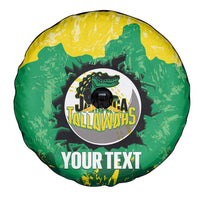 Custom Jamaica Cricket Spare Tire Cover Go Champions Tallawahs Grunge Style