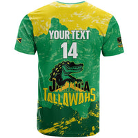 Custom Jamaica Cricket T Shirt Go Champions Tallawahs Grunge Style