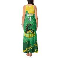Custom Jamaica Cricket Tank Maxi Dress Go Champions Tallawahs Grunge Style