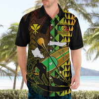 Paddle Board Hawaii Hawaiian Shirt Molokai 2 Oahu World Championships Kakau Pattern - Wonder Print Shop