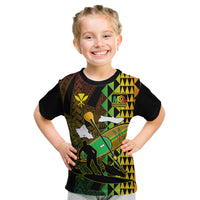 Paddle Board Hawaii Kid T Shirt Molokai 2 Oahu World Championships Kakau Pattern - Wonder Print Shop