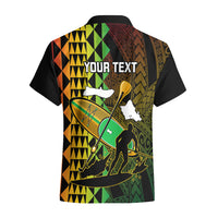 Personalised Paddle Board Hawaii Hawaiian Shirt Molokai 2 Oahu World Championships Kakau Pattern - Wonder Print Shop