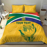 Custom South Africa Cricket Bedding Set Go Champions World Cup Proteas - Wonder Print Shop