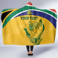 Custom South Africa Cricket Hooded Blanket Go Champions World Cup Proteas