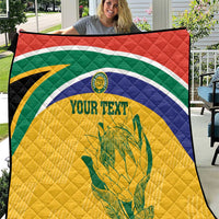Custom South Africa Cricket Quilt Go Champions World Cup Proteas - Wonder Print Shop