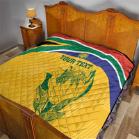 Custom South Africa Cricket Quilt Go Champions World Cup Proteas - Wonder Print Shop